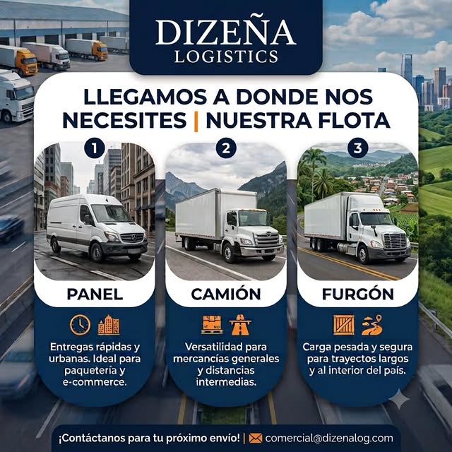Nuestra flota — Dizeña Logistics